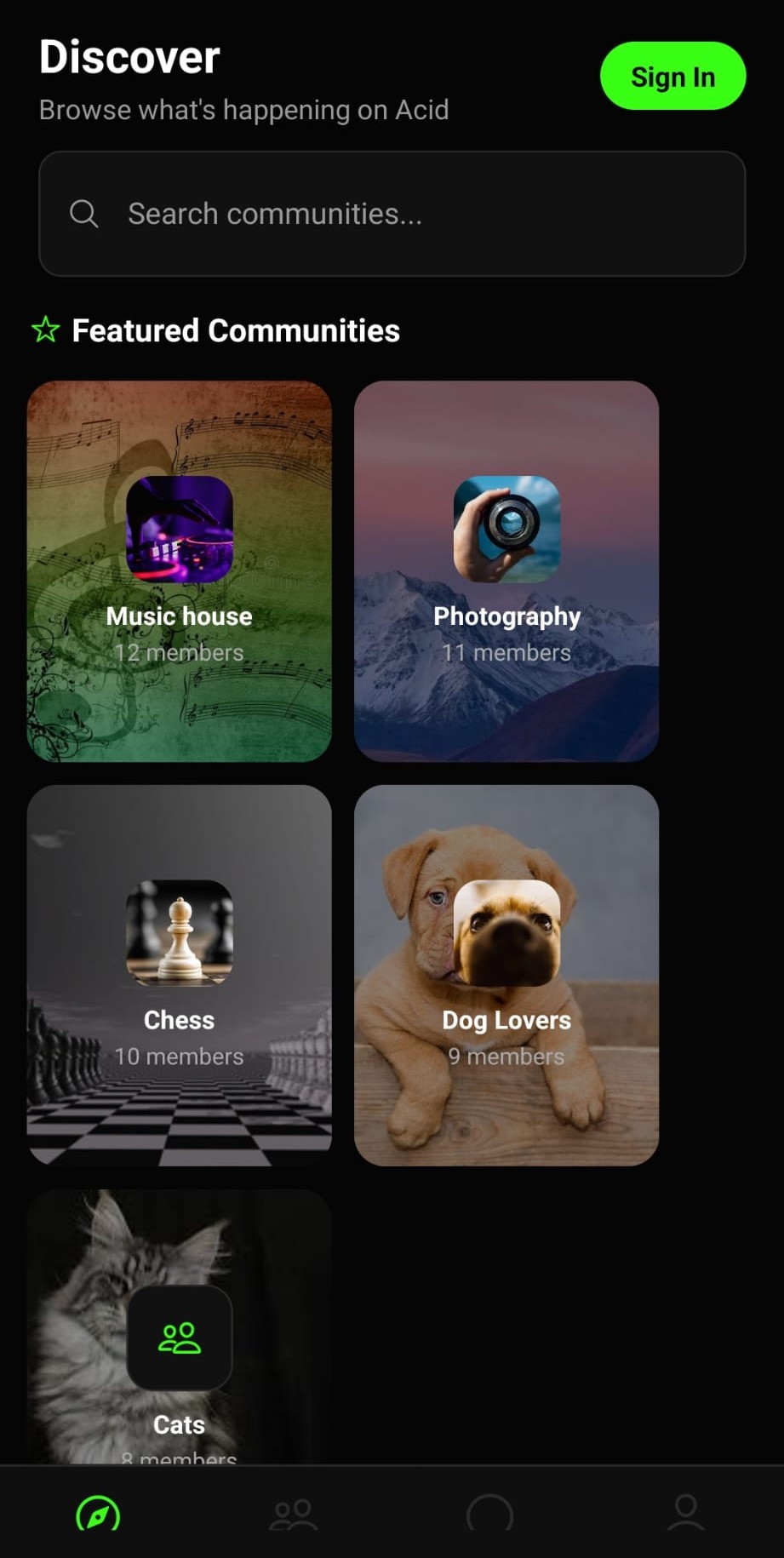 Discover communities